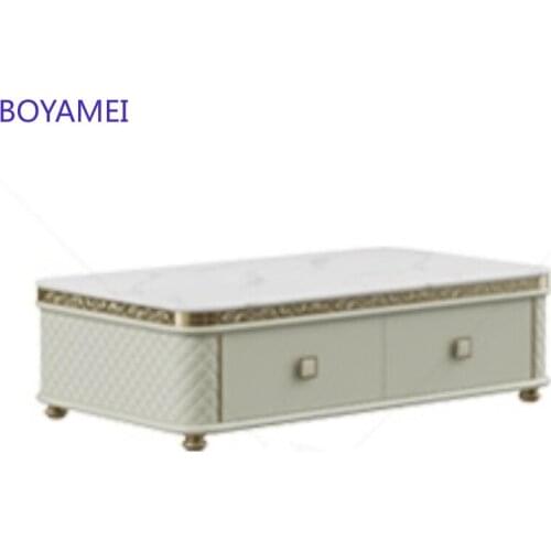 Simple post-modern luxury TV cabinet coffee table combination Italian living room floor cabinet bedroom TV cabinet customization