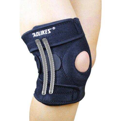 1PC Knee Adjustable Sports Leg Support Brace Wrap Protector Pads Sleeve Cap Patella Guard Spring Bars