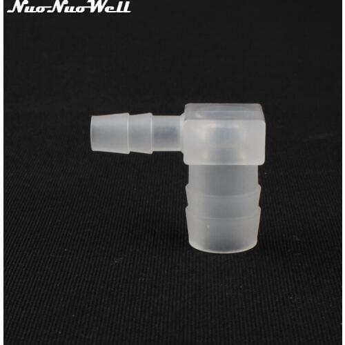 8pcs NuoNuoWell PP 12mm to 6mm Hose 90 Degree Reducing Elbow Connector Aquarium Adapter Fish Water Tank Pipe Fittings