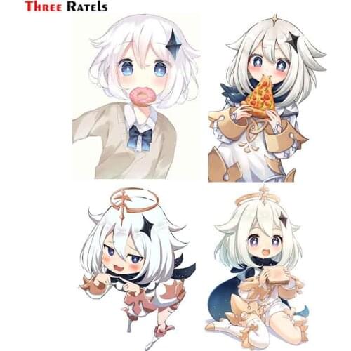 Three Ratels F648 Paimon Genshin Impact Sticker For DIY Stationery Laptop Bicycle Guitar Car Cover Decoration Vinyl Decal