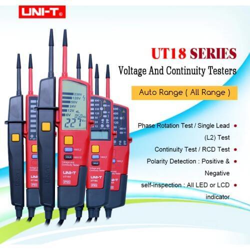 UNI-T UT18A UT18B UT18C UT18D Auto Range voltmeter Digital Voltmeter Voltage Tester Pen With LED Indication