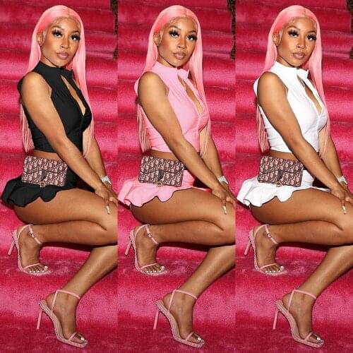 Womens Sexy Nightclub Party Lace Short Tennis Skirt Sports Leisure Two-piece Suit with Safety Pants Bulk Item In Wholesale Lots