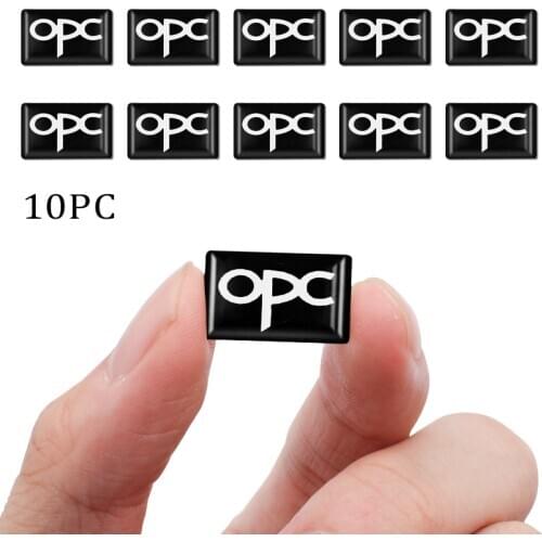 10PC 3D Car Styling Epoxy Resin OPC Emblem Badge Sticker Decals for Opel Astra H G J Insignia Mokka Zafira Corsa OPC Accessories