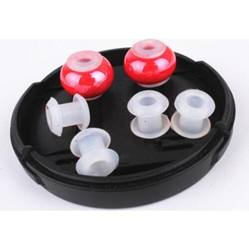 10Pcs Silicone Rubber Stoppers Ring Bead Spacer Charm Bracelet Jewelry Making