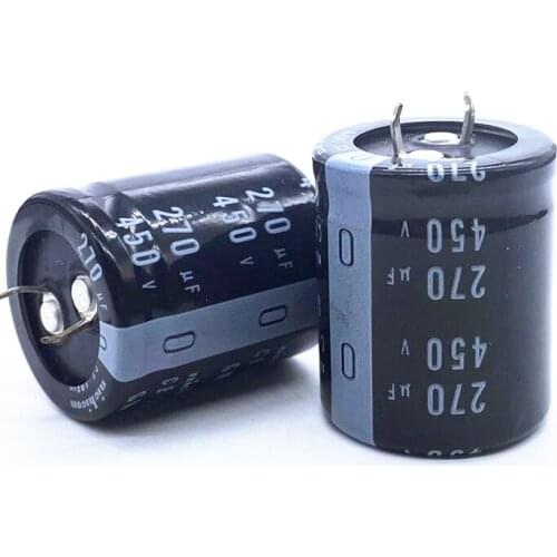 2pcs/lot 450v 270uf Radial DIP Aluminum Electrolytic Capacitors size 30*35 270uf 450v Tolerance 20