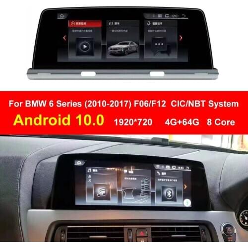 Android 10.0 GPS Player forBMW 6 Series F06/F12 (2013-2017)NBT 6PIN WiFi APPCar Stereo GPS Navigation Head Unit