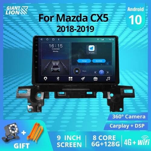 2DIN Android 10.0 Car Radio For Mazda CX5 2018-2019 GPS Navigation Auto Radio Stereo Receiver Car Multimedia Player Car Receiver