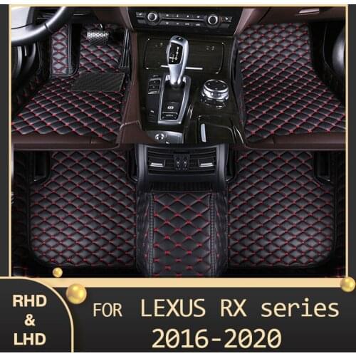 MIDOON Car floor mats for LEXUS RX series 300 450h 5 seat 2016 2017 2018 2019 2020 Custom auto foot Pads automobile carpet cover