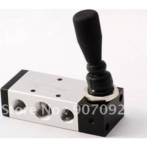 Free Shipping 5PCS A Lot G3/8'' 3 Position Single Head Hand Lever Valve With Lock 4H330-10L 3 Position 5 Way Hand Manual Valve