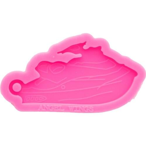 Shiny Resin Yacht Mould, Silicone Boat Keychains Molds ,Mold DIY for Key Chain Pendant Jewelry Epoxy DY0696