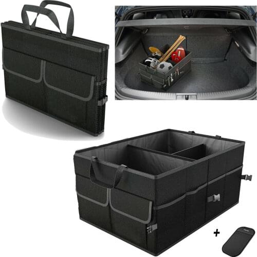Large Auto Car Organizer Boot Multifunction Foldable Trash Hanging Storage Bags Organizer for Car Seat Capacity Storage Pouch