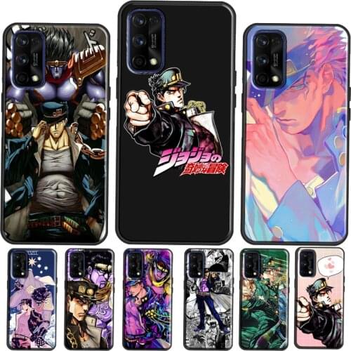Jotaro Kujo Star Platinum JoJo Anime Case For OnePlus 9 Pro 7 8 Nord 7T 8T 9R Cover Shell For Realme 8 Pro 6 7 Q3 Pro GT Neo C3