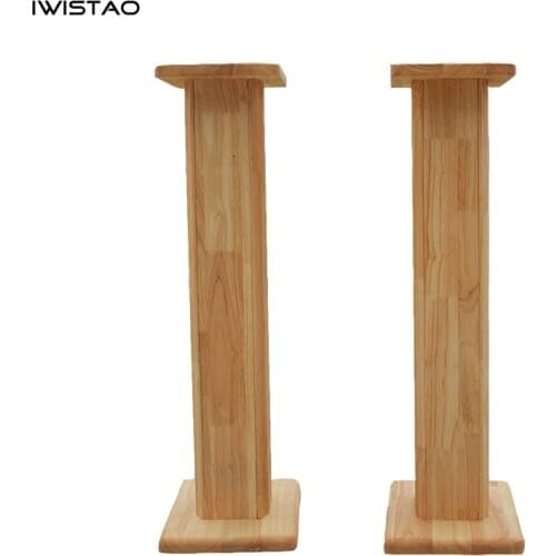 IWISTAO Solid Wood Speaker Stand Household HIFI Bookshelf Full Range Speakers Bracket DIY