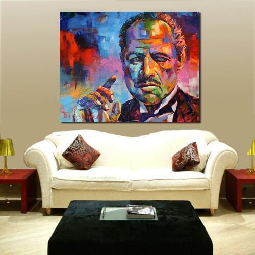 JQHYART Color Figure Paintings On Canvas Modern Wall Pictures For Living Room Home Decor No Frame Oil Painting