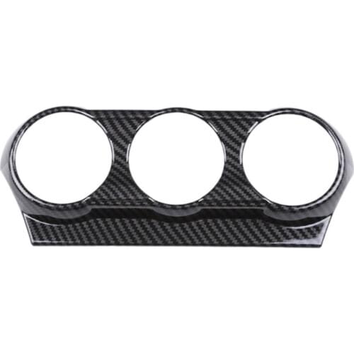 For Mazda Demio DL Sedan DJ Hatchback 2015 2016 2017 Carbon Fiber Air Conditioning Switch Cover Trim Car Styling Accessories