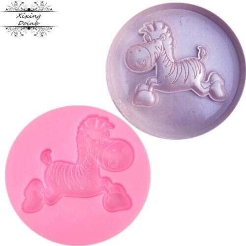 Cartoon zebra shape silicone cake soft candy mold cake decoration Tool kitchen baking mold