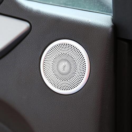 2pcs Aluminum Alloy Door Speaker Cover Trim For Mercedes Benz ML GL GLE W164 X164 2013-2016 Accessories, Car Styling