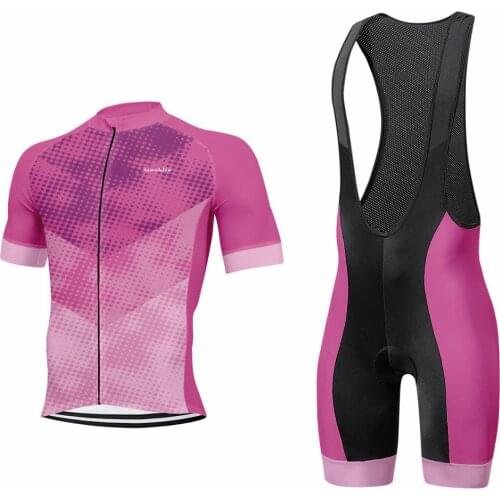 2020 New cycling jersey men short sleeve bib shorts Gel Pad pro bike wear jersey set cycling clothing MTB road short set 9D