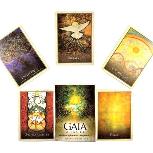 New High Quality Gaia Oracle Tarot Cards Fortune Guidance Telling Divination Deck Board Game With PDF Guidebook For Friend Game