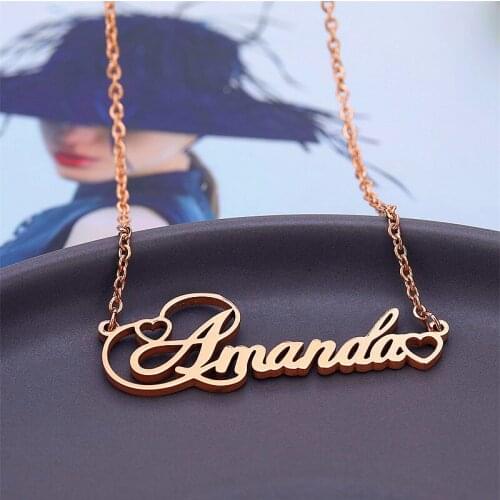 Personalized Name Necklace Custom Name Necklaces for Women Nameplate Necklace Customized Jewelry Gift for Her Dropshipping