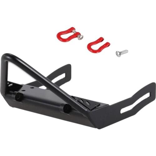 Steel Front Bumper Trangle Bull Bar w/ Shackles for 1:10 RC Car Rock Crawler