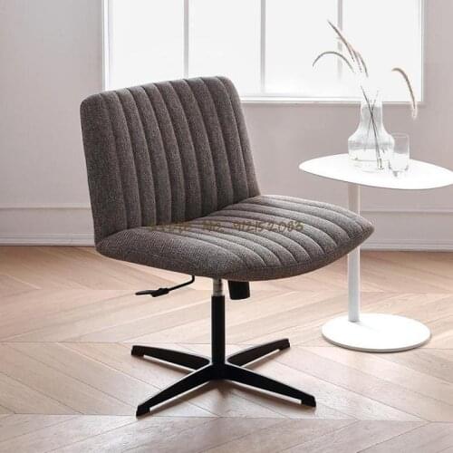 Warm Yan Home Leisure Single Sofa Chair Study Chair Desk Chair Lazy Bedroom Light Luxury Computer Chair Makeup Chair