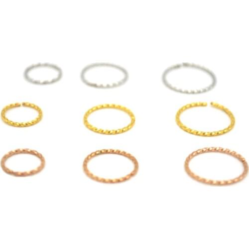 Twisted Hoop Nose Ring 20G 6mm 8mm 10mm Ear Earring Rings Popular Body Piercing Jewelry Steel Bendable Septum