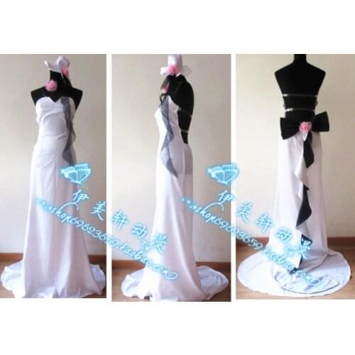 XxxHolic Ichihara Yuuko Cosplay Women White Dress Anime Cosplay Costume