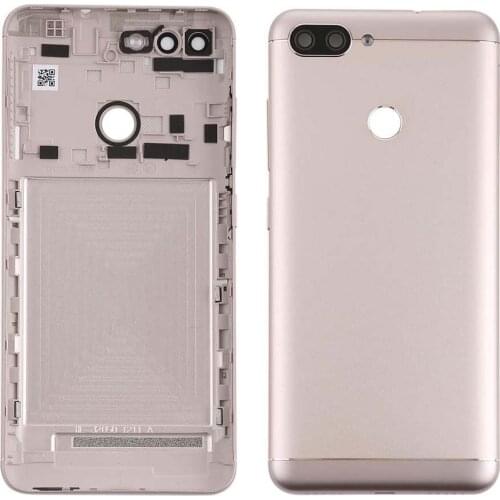 Back Cover with Camera Lens + Side Keys for Asus Zenfone Max Plus (M1) ZB570TL Battery Back Door Cover Phone Replacement
