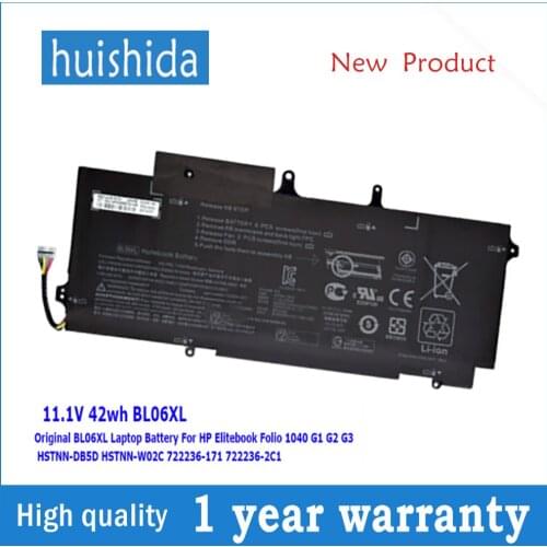11,1 V 42wh BL06XL new original laptop battery for HP Elitebook 1040 G1 G2 G3 722236-171 722236-2C1 HSTNN-DB5D HSTNN-W02C series