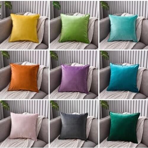 40x40cm Cushion Cover Sofa Decorative Pillows Cover Velvet Pillow Case for Living Room Car Decoration 45x45 Home Decor