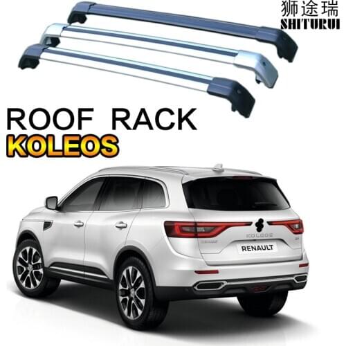 SHITURUI 2Pcs Roof bars For RENAULT KOLEOS 2008-2020 Aluminum Alloy Side Bars Cross Rails Roof Rack Luggage