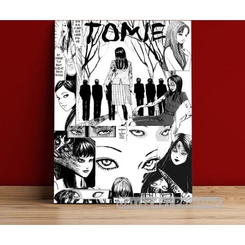 Canvas Anime Tomie Revenge Junji Ito Pictures Home Decoration Paintings Poster HD Prints Wall Art Modular Living Room Framed