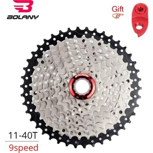 9 Speed Freewheel Mountain Bicycle Cassette Tool MTB Flywheel 11-40T Wide Ratio Bike Parts By BOLANY