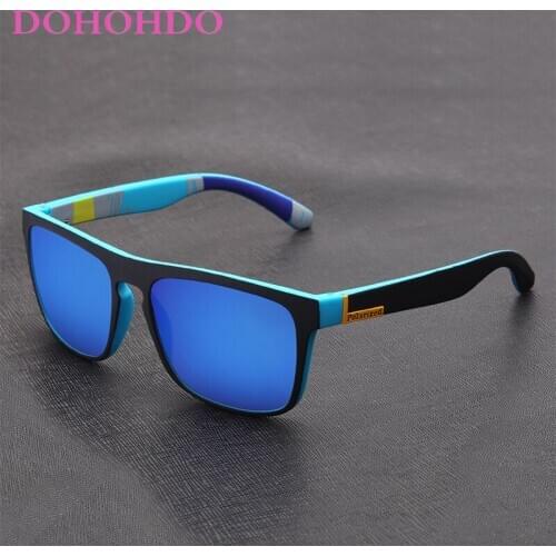 DOHOHDO Classic Polarized Sunglasses Men Women Brand Design Square Driving Sunglasses Fashion Sport Fishing Goggle Eyewear UV400