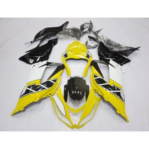 2021 WHSC Motorcycle Fairing Kit For KAWASAKI 6R 2013 Yellow Black