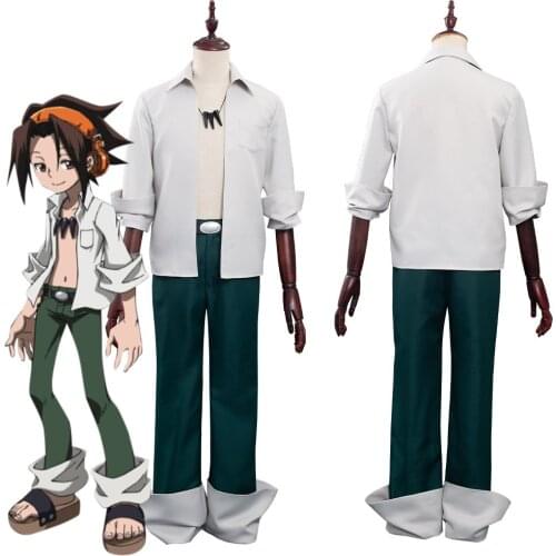 Shaman King The Super Star Cosplay Yoh Asakura Uniform Costume Halloween Carnival Custom Make