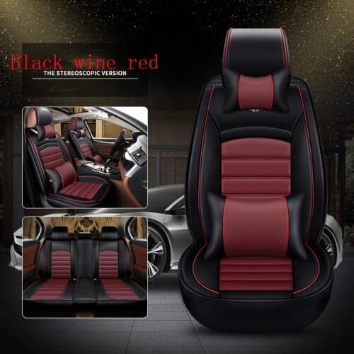 WLMWL Leather Car Seat Cover for Luxgen all models Luxgen 7 5 U5 SUV auto styling car accessories 98% 5 seat car model
