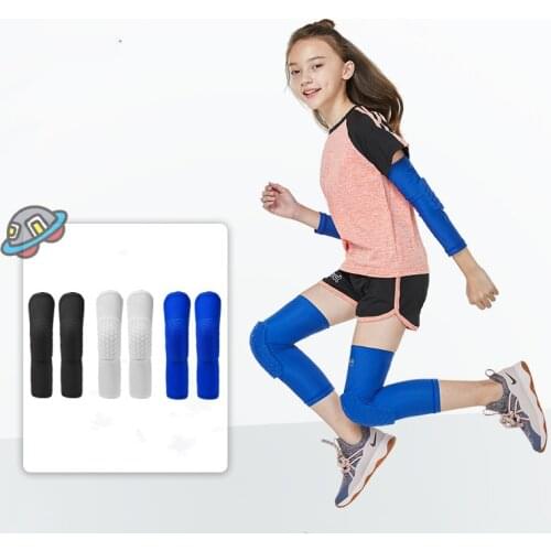 1 Pair Children Honeycomb Basketball Knee Pads Support Kids Boys Girls Leg Sleeve Calf Protector Teenagers Football Kneepads
