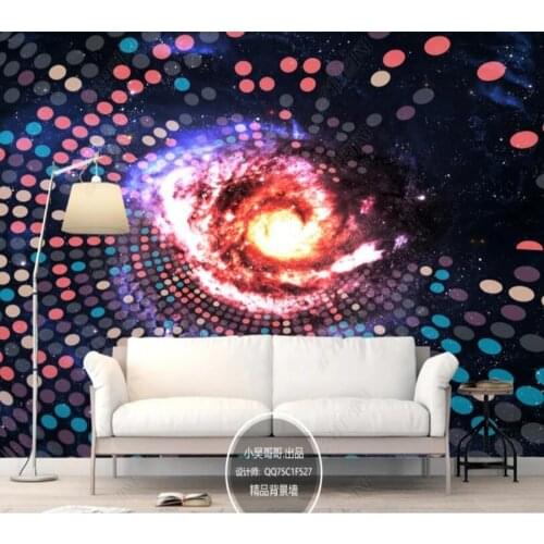 Papel de parede beautiful universe starry sky 3d wallpaper mural,living room tv wall childrens bedroom wall decor