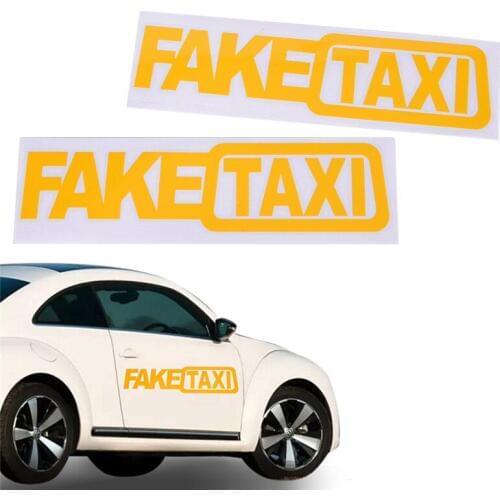 New Car Sticker FAKE TAXI JDM Drift Turbo Race Auto Funny Vinyl Decal Sticker