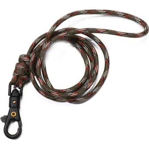 Outdoor High Strength Parachute Cord Self-Defense Emergency Survival Backpack Key Ring Paracord Keychain Lanyard Triangle Buckle