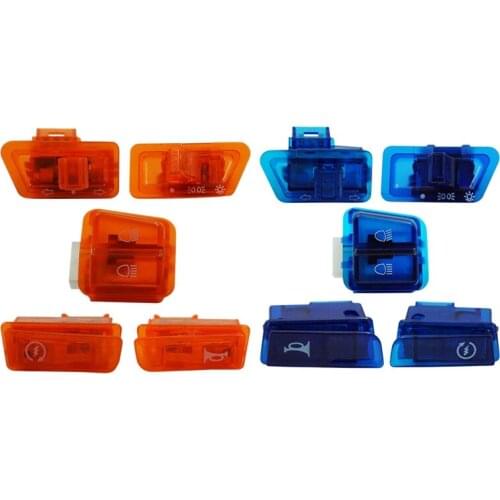 10 Pcs Motorcycle Turn Signal Switch For Scooter GY6 50Cc 125Cc 150Cc Honda DIO AF17 AF18, 5 Pcs Orange & 5 Pcs Blue