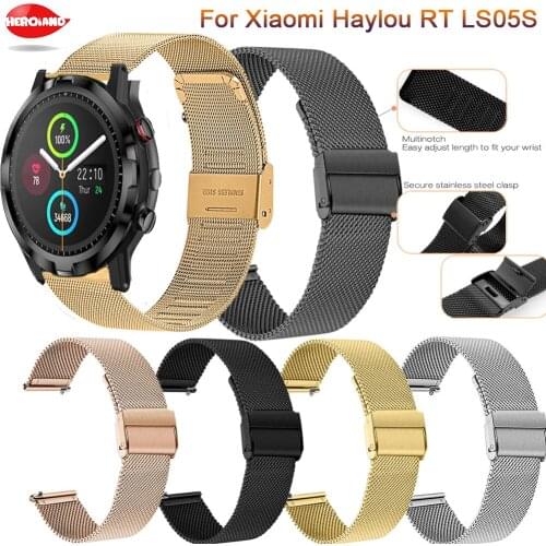 Strap For Xiaomi Haylou RT LS05S Strap Band Bracelet 22mm Milanese Watchband for Haylou RT LS05S Replacement Wristband correa
