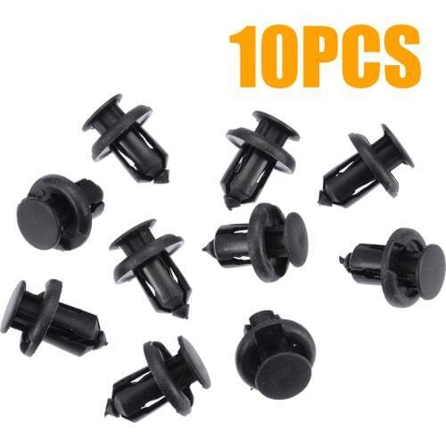 10Pcs/set 10mm Hole Push Fit Plastic Bumper Side Skirt Grill Rivet Fastener Clips For Honda 91503-SZ3-003