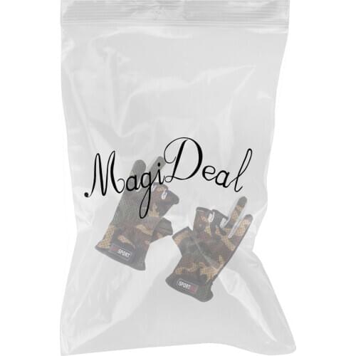 Fishing Gloves with 3 Low Cut Fingers for Men Women Kayaking, Hiking, Paddling