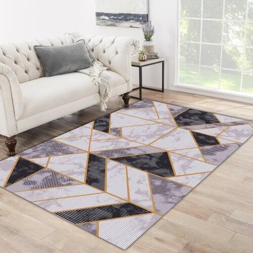 Grey white carpet grey triangle quadrangle shaped patterned carpet modern carpet living room bedroom carpet free shipping soft