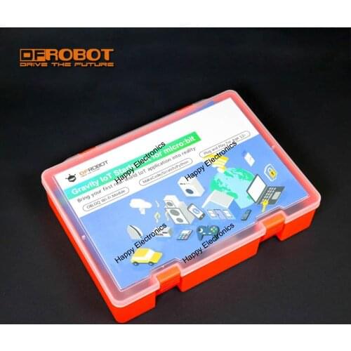 DFRobot Gravity IoT Starter Kit for micro:bit with micro:bit microcontroller Wi-Fi module and 7 sensors actuators for beginners