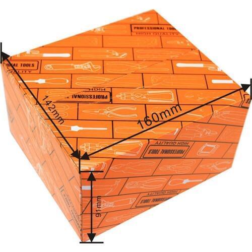 Thick 160*142*91mm 10pcs Tool packaging carton paper box,thick Paperboard fold able cardboard small pakcage paper box