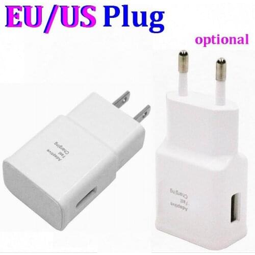 Fast Adaptive Charging USB Charger Adapter EU US Plug for Samsung Galaxy S7 S6 Edge Edge+ Note 4 Note5 Note 8 300pcs